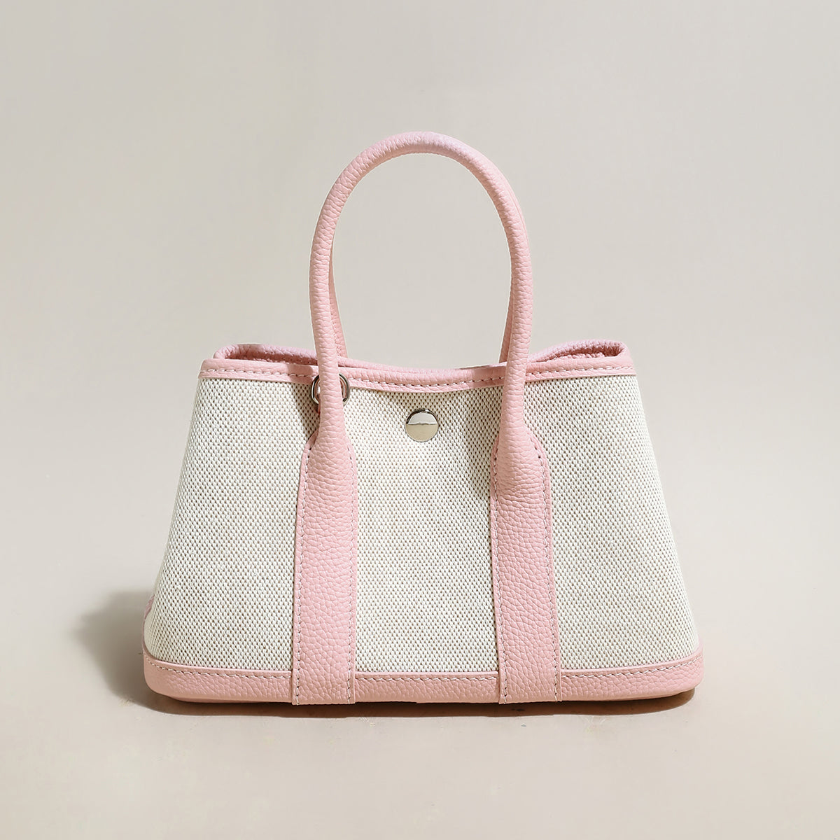 Carefree Canvas and Leather Top Handle Bag