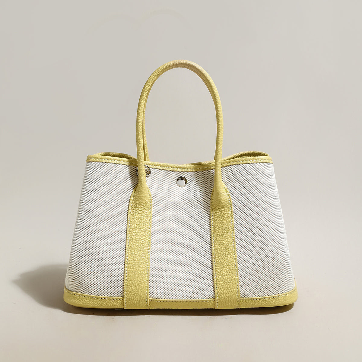 Carefree Canvas and Leather Top Handle Bag