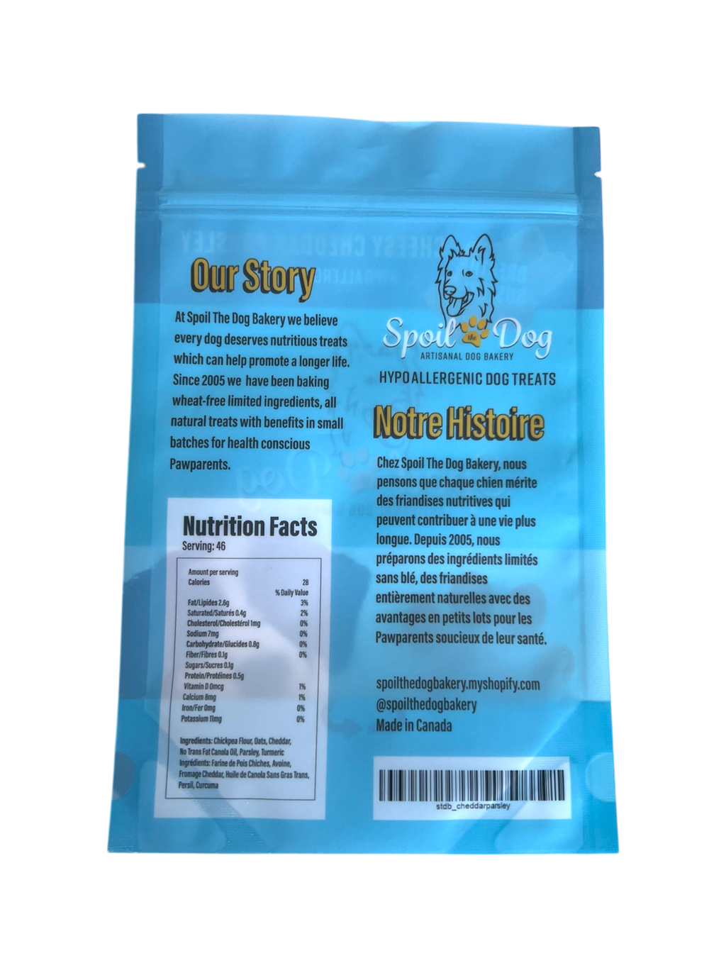 Classic Dog Treat Pack Wheat-Free - Cheddar Parsley