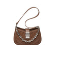 Christina Woven Leather Chained Shoulder Bag