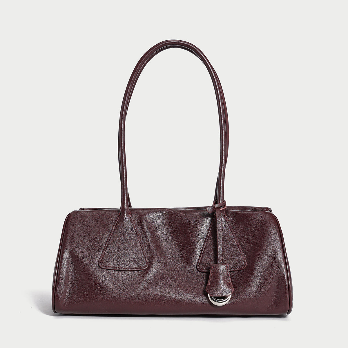 Classic Baguette Leather Shoulder Bag