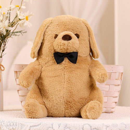 Cute Bow Tie Wearing Dog Plush Toys