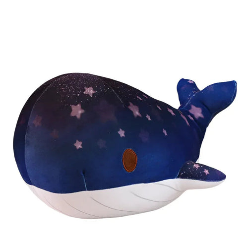 Cute Cartoon Chubby Soft And Adorable Dream Starry Sky Colorful Whale Plush Doll Pillow Stuffed Animal