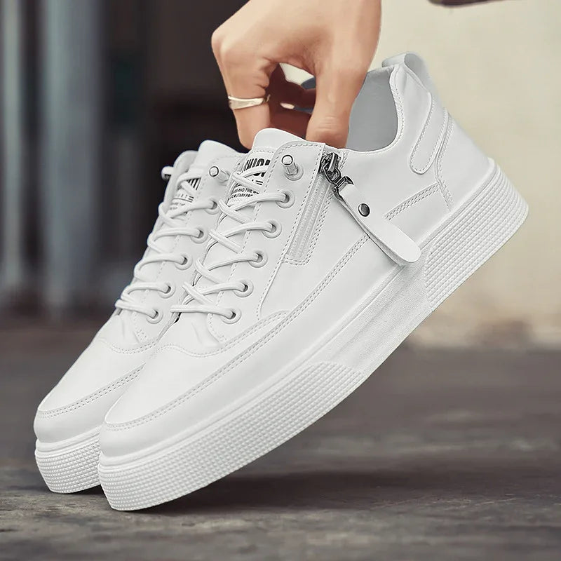 Men's Casual Sneakers All-Matching Lace-Up Board Shoes