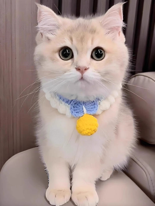Crochet Pet Collars with Bell
