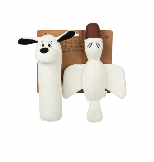 Dog Toy Bundle – Squeaky Canvas Toys Dawgy & Ducky