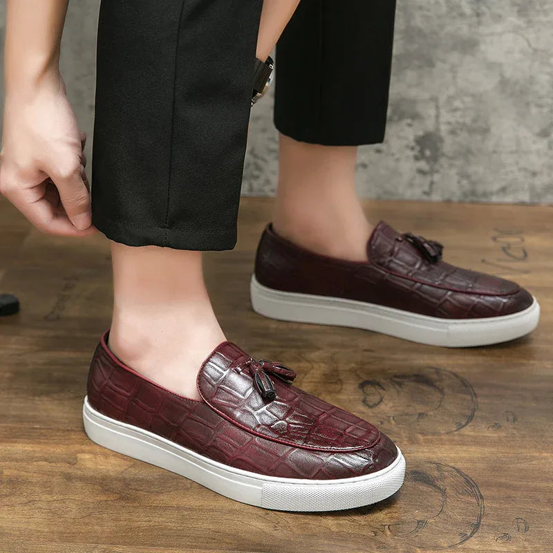 Men's Business Casual Sneakers Leather Shoes