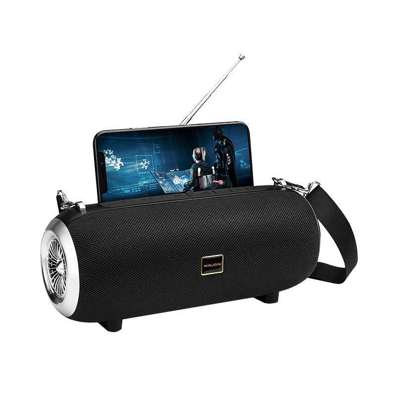 F666 Mini Bluetooth Speaker TWS Portable Small Audio FM Mobile Phone Stand