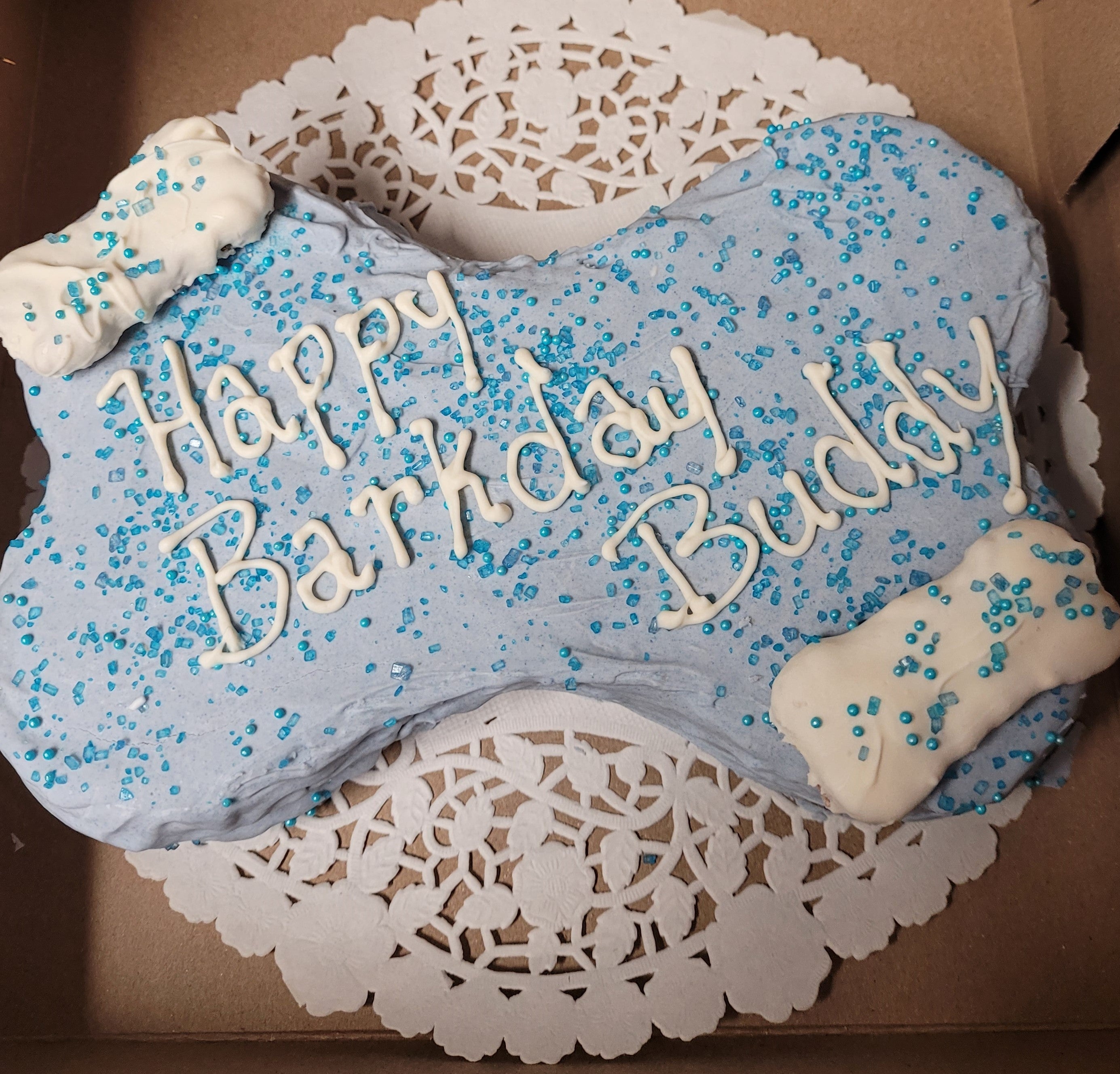Dog Birthday Cake Bone Cake  (Please order 3-4 days in advance)
