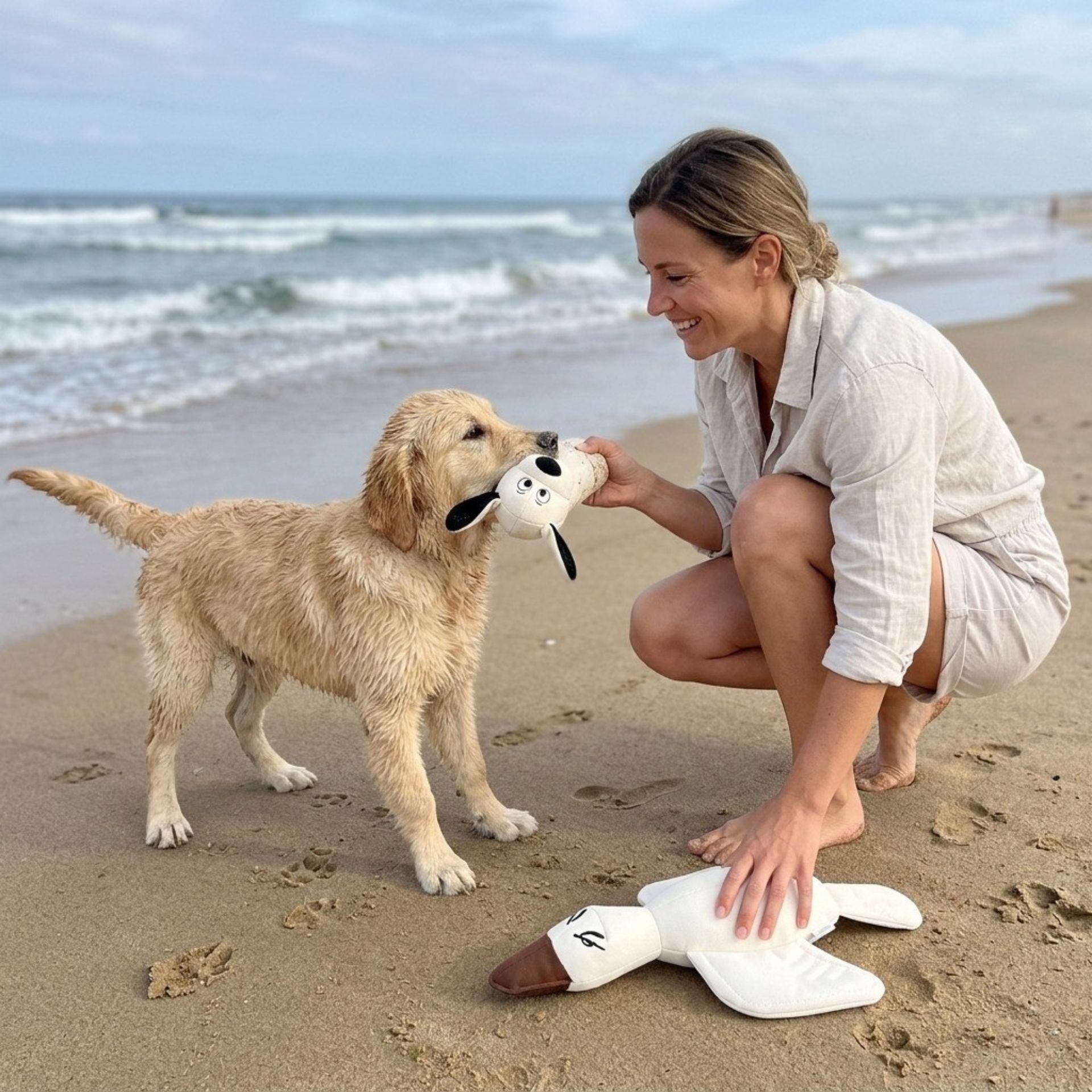 Dog Toy Bundle – Squeaky Canvas Toys Dawgy & Ducky