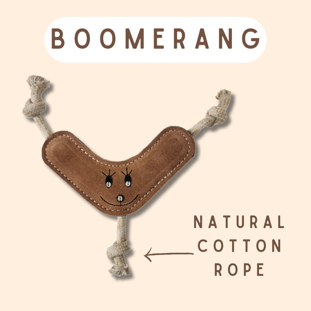 Natural Leather Dog Chew Toy – Tough Water Buffalo Bone with Coconut Fiber Filling | Eco-Friendly & Durable