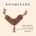 Natural Leather Dog Chew Toy – Tough Water Buffalo Bone with Coconut Fiber Filling | Eco-Friendly & Durable