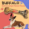 Water Buffalo XL Femur Bone Dog Chew | All-Natural, Durable Treat for Aggressive Chewers | Grass-Fed Long-Lasting Bone for Large Dogs