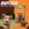 Buffalo Jerky Dog Treats – Natural Water Buffalo Chews | High Protein, Grain-Free Dog Snacks | Clean, All-Natural Dog Jerky