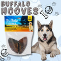 Water Buffalo Hooves Dog Chews | All-Natural, Odor-Free, Single-Ingredient Treats | Long-Lasting Chew for Aggressive Chewers