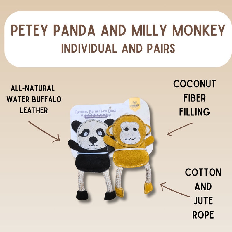 All-Natural Besties for Dogs. Six animal options to choose from!