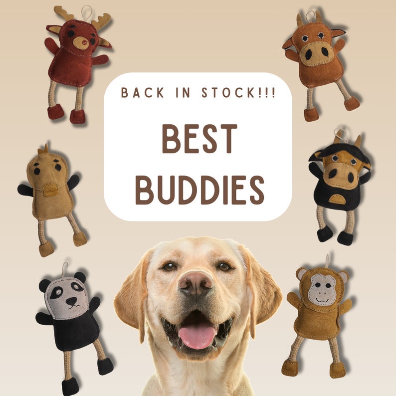 All-Natural Besties for Dogs. Six animal options to choose from!