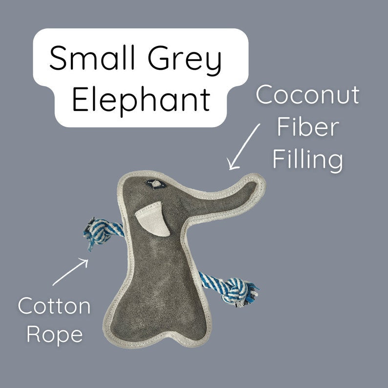 Large and Small Elephant Dog Toys