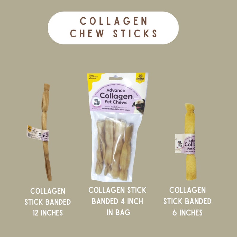 Collagen Dog Chew Bone | Natural, Grass-Fed | Long-Lasting Treat for Dental, Joint & Bone Health | High Protein