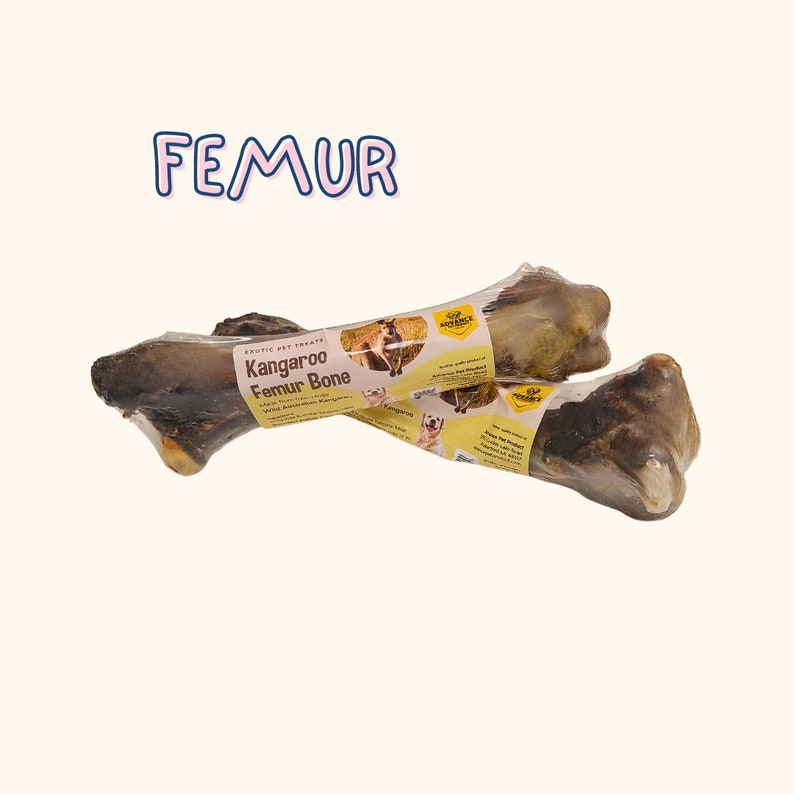 Free-Range Kangaroo Dog Treats – Australian Femur & Lumbar Chews | Single Ingredient, Grain-Free, Low Fat, High Protein