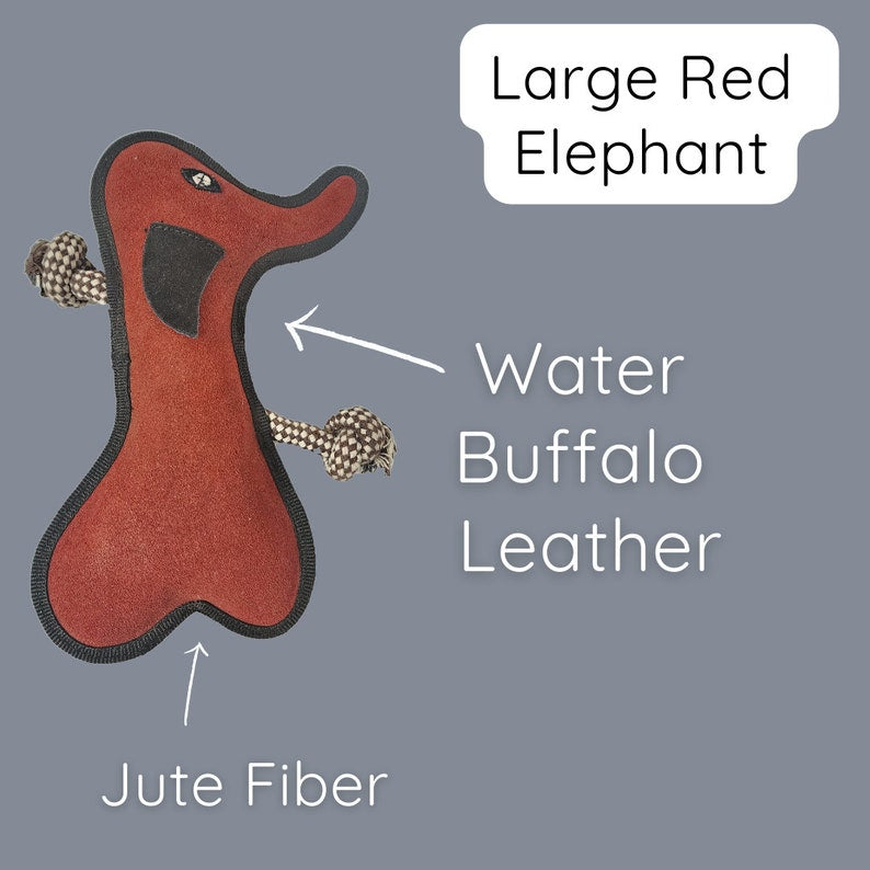 Large and Small Elephant Dog Toys