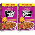 Kellogg’s Raisin Bran Breakfast Cereal – High Fiber Whole Grain (20.9 oz Large Size)