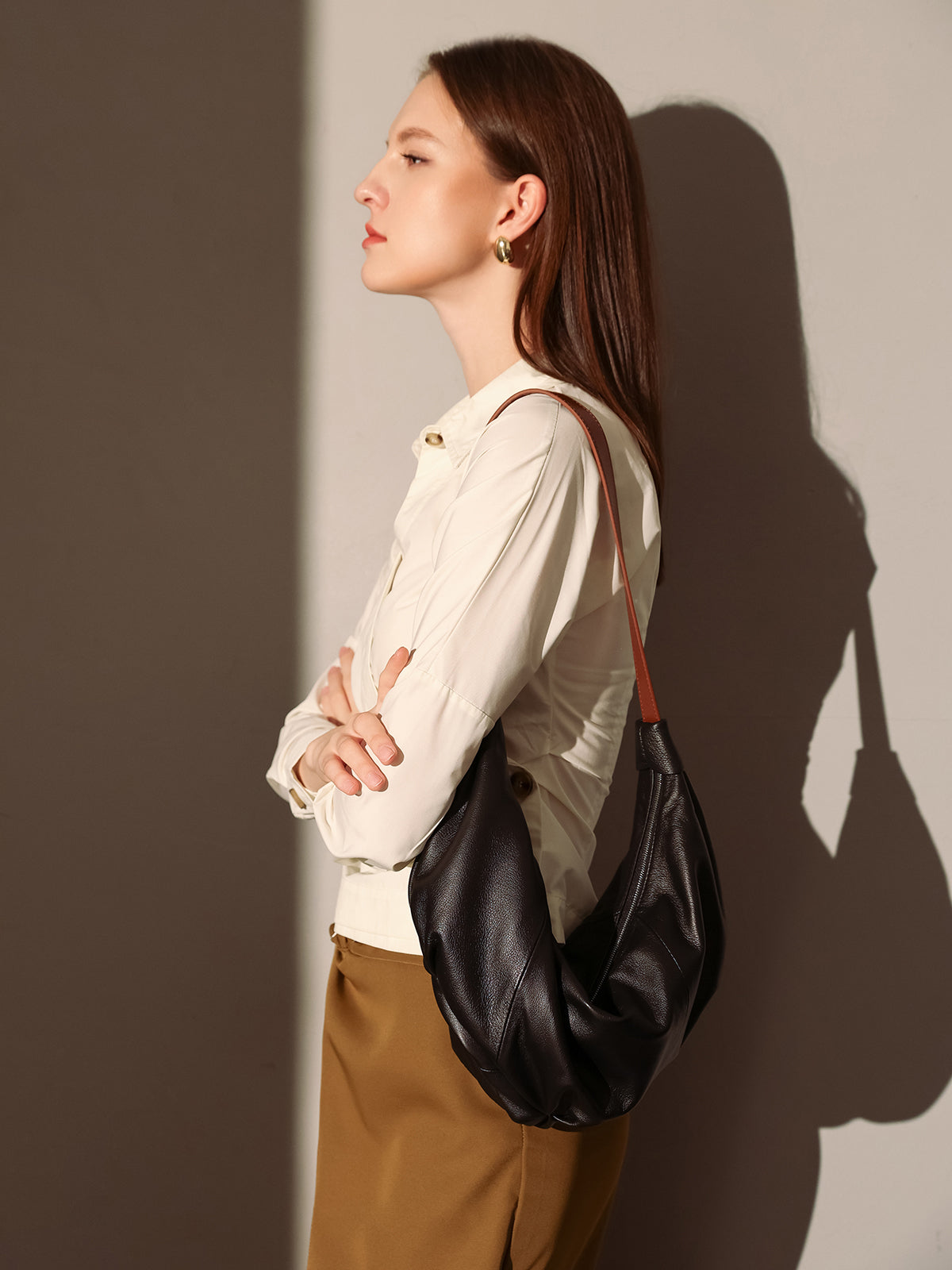 Le Maison Croissant Shoulder Bag