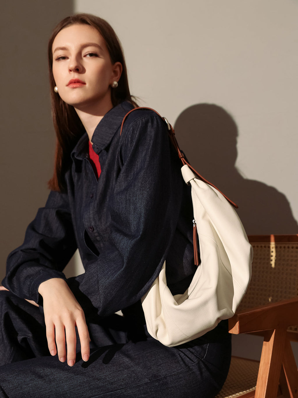 Le Maison Croissant Shoulder Bag