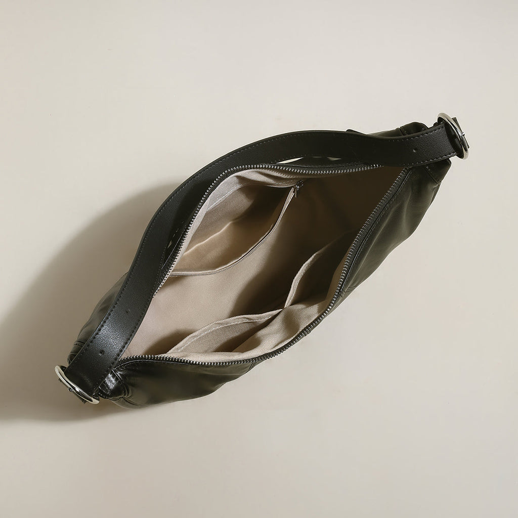 Macy Slouchy Leather Shoulder Bag