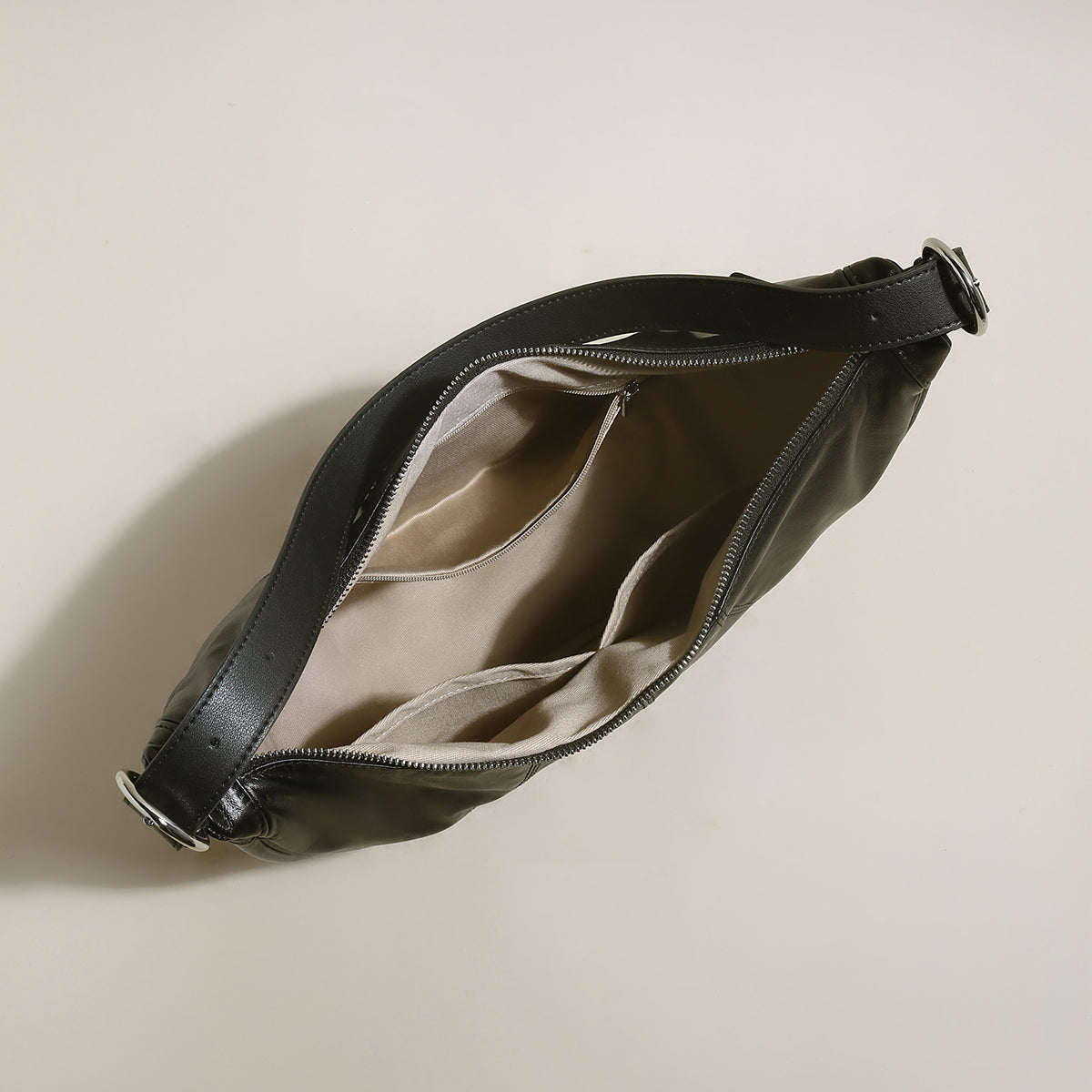 Macy Slouchy Leather Shoulder Bag