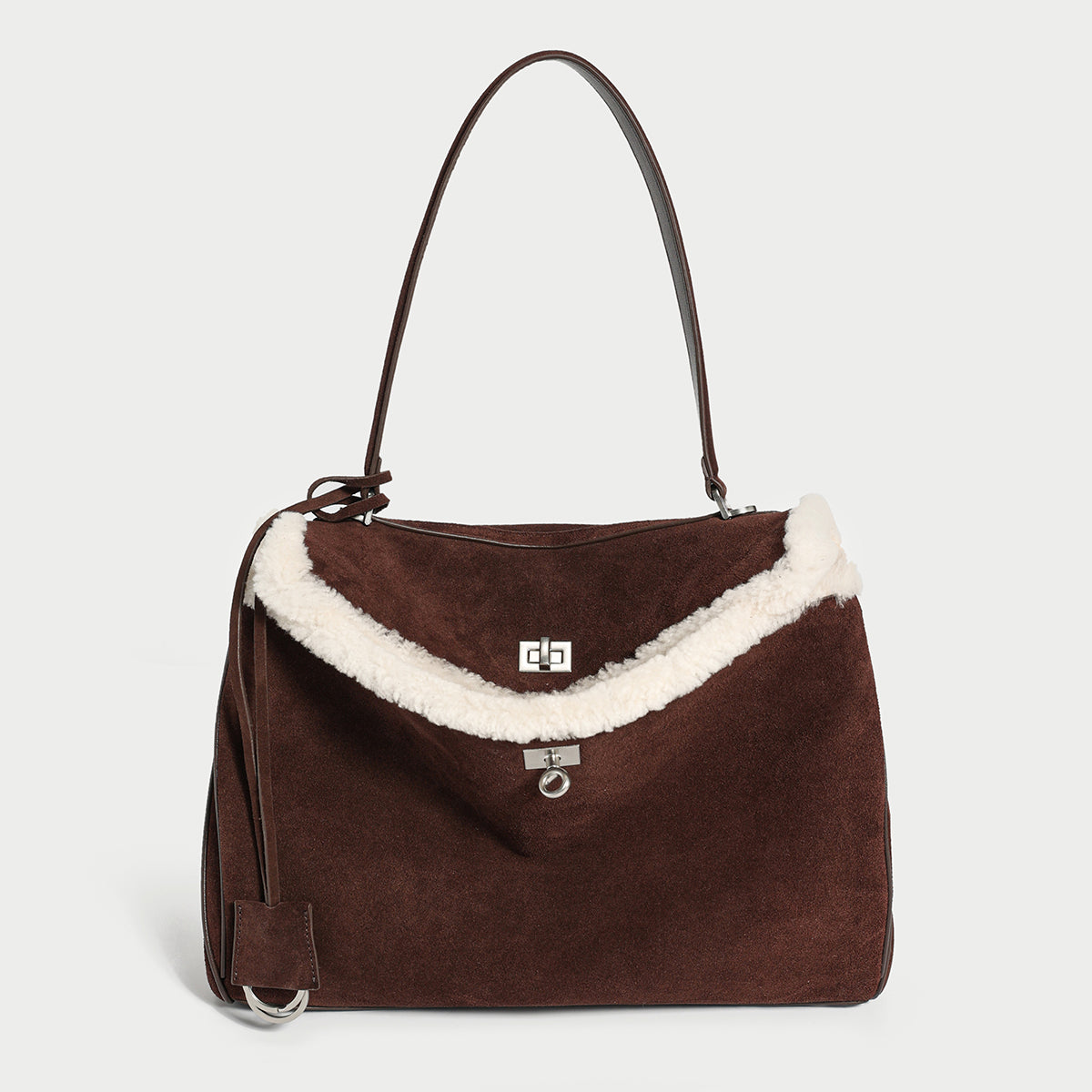 Manhattan Large Felt Leather Tote Bag