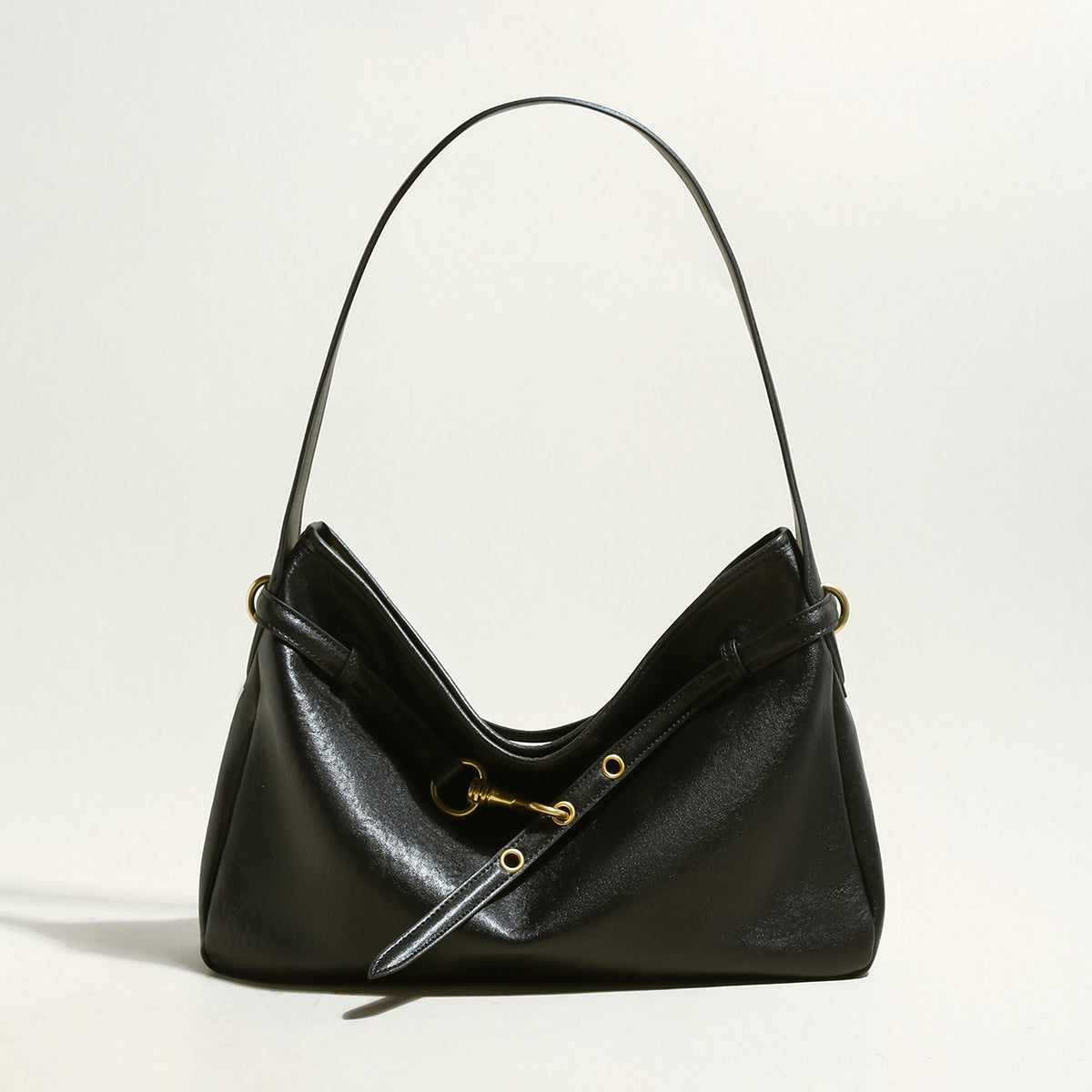 Mediun Slouchy Leather Shoulder Bag