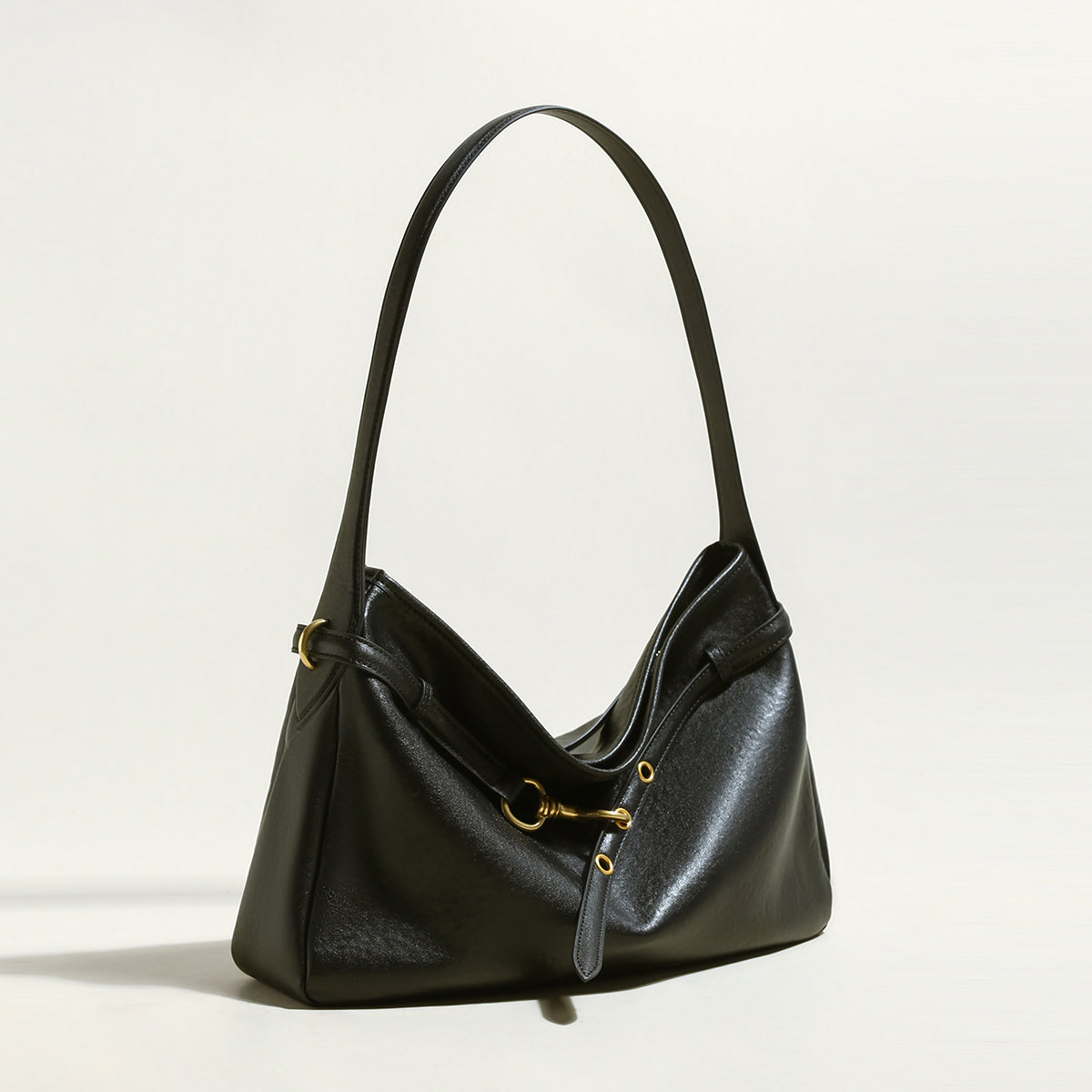 Mediun Slouchy Leather Shoulder Bag