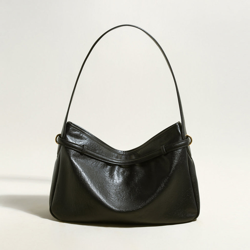Mediun Slouchy Leather Shoulder Bag