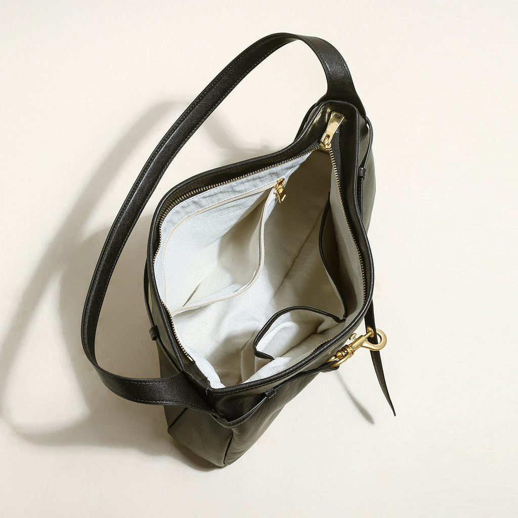 Mediun Slouchy Leather Shoulder Bag