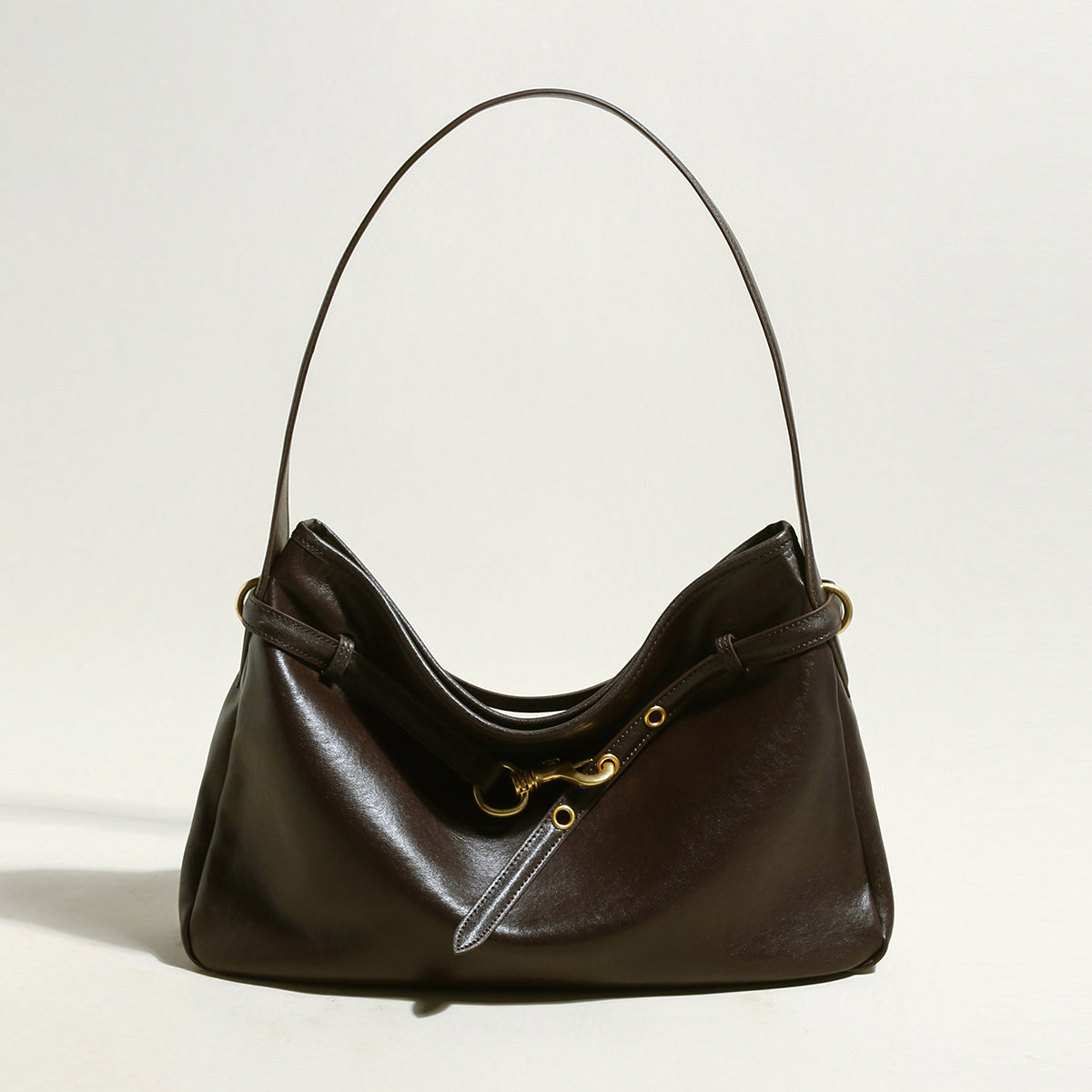 Mediun Slouchy Leather Shoulder Bag