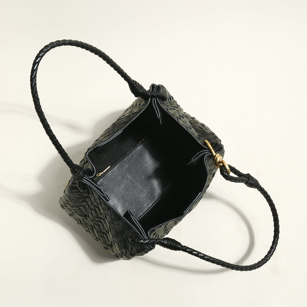 Milton Woven Leather Tote Bag