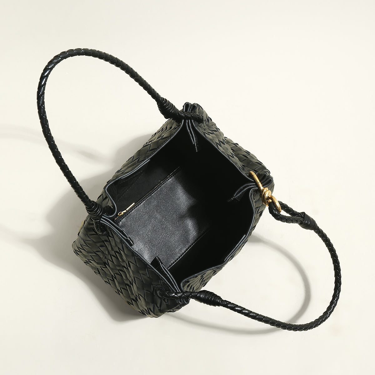 Milton Woven Leather Tote Bag
