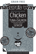 Natures Way Grain Free Chicken with Tuna & Salmon Complete Dry Food for Senior Cats