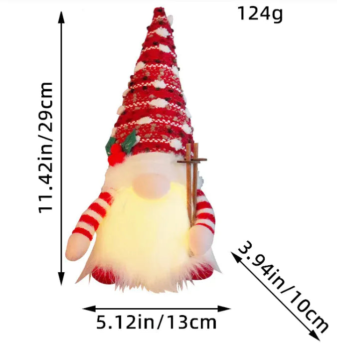 Luminous Holiday Sled Figurine