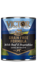 Victor Grain Free Formula with Beef and Vegetables Cuts in Gravy