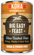 Koha Big Easy Feast Slow Cooked Stew Turkey, Chicken, & Duck for Dogs