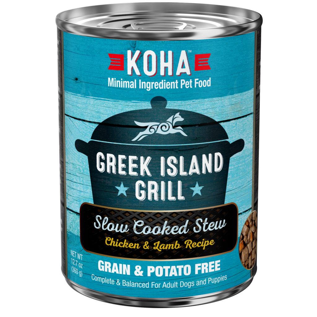 Koha Greek Island Grill Slow Cooked Stew Chicken and Lamb for Dogs