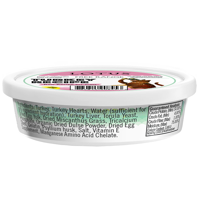 Lotus Raw Cat Food Turkey Recipe