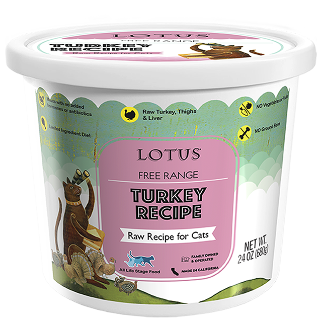 Lotus Raw Cat Food Turkey Recipe