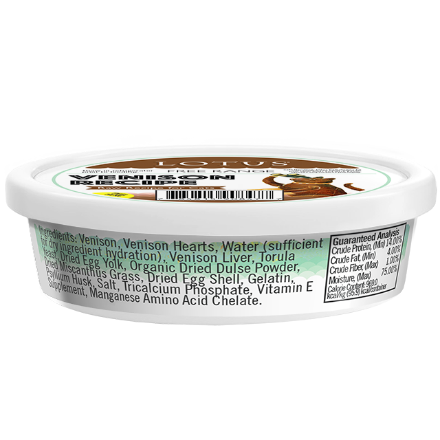 Lotus Raw Cat Food Venison Recipe