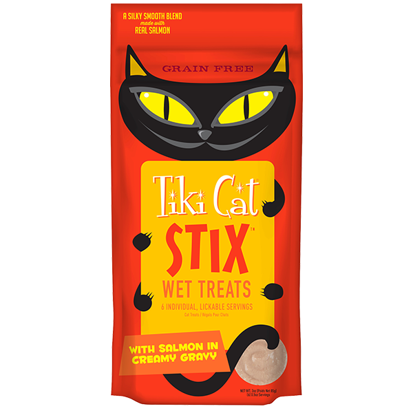 Tiki Cat® STIX™ Grain Free Wet Treats with Salmon in Gravy