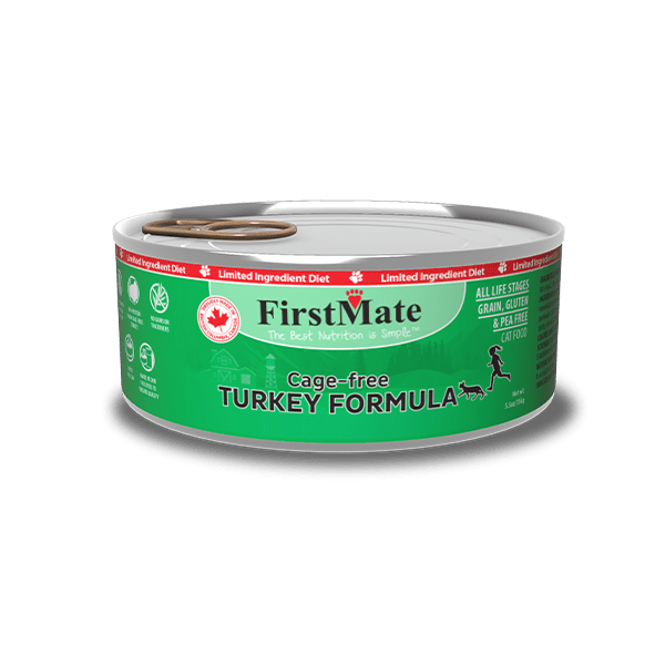 FirstMate Pet Foods Limited Ingredient Cage Free Turkey Formula for Cats