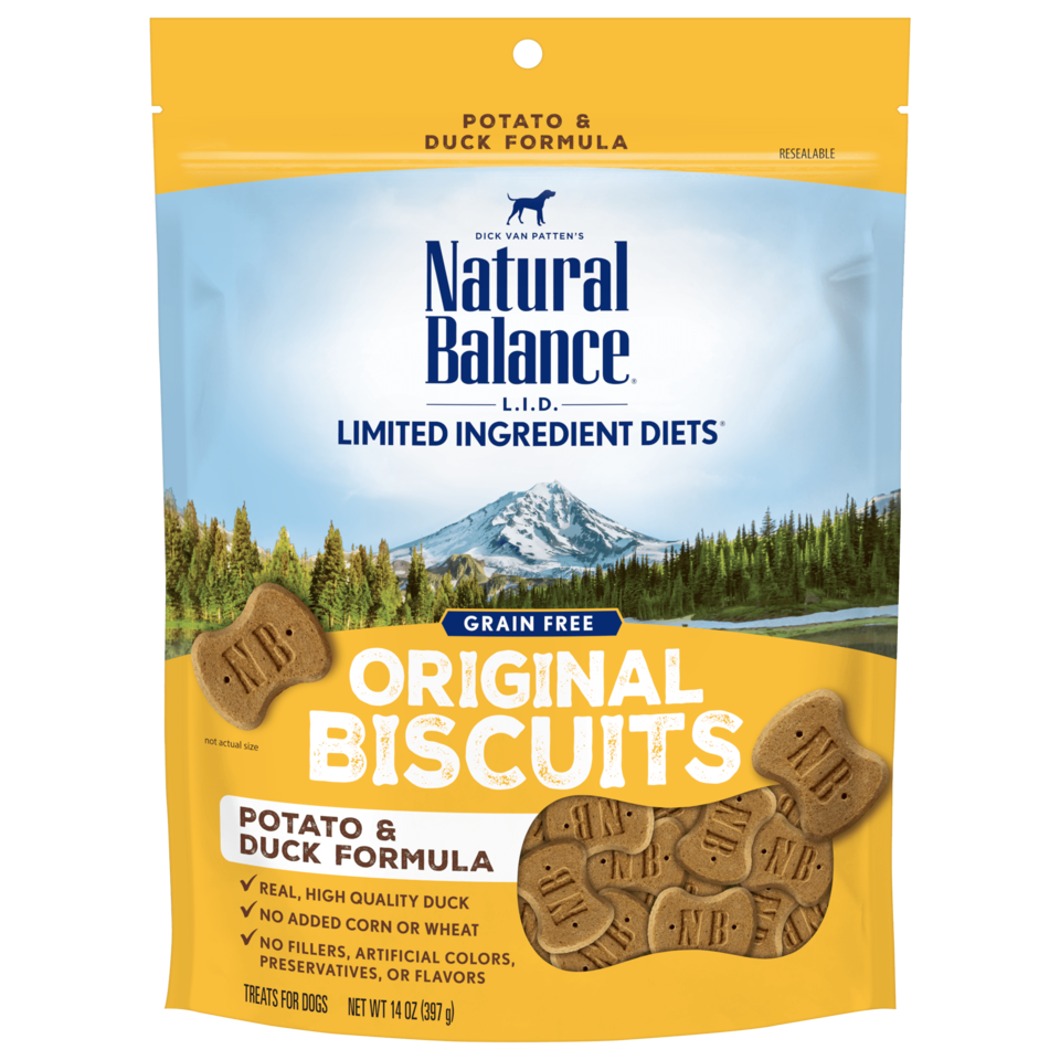 Natural Balance L.I.T. Limited Ingredient Treats Potato and Duck Dog Treats