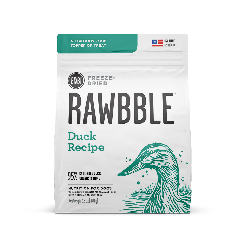 RAWBBLE® FREEZE DRIED DOG FOOD - DUCK RECIPE